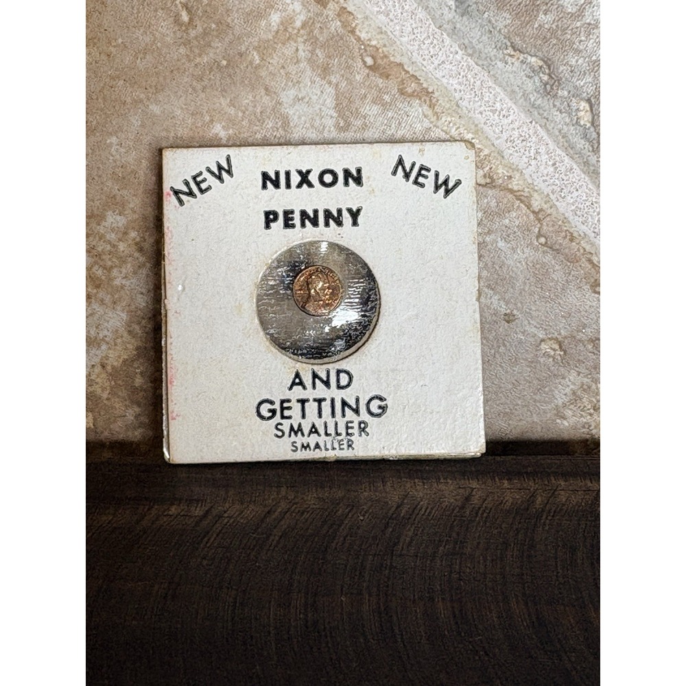 Vtg  Nixon Penny Mini Coin Inflation Token Political Novelty Memorabilia 1970's